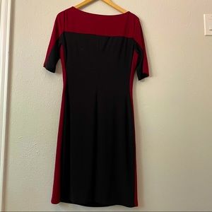 Large Red & Black Bodycon Dress | Chaps